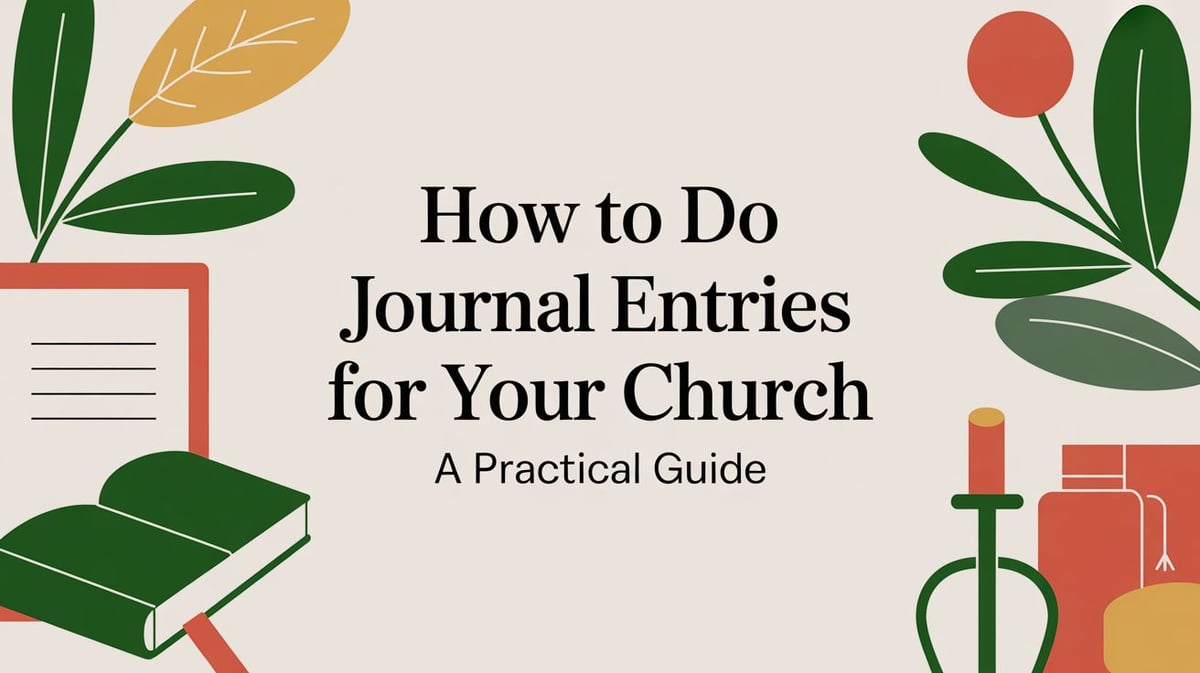 How to Do Journal Entries for Your Church A Practical Guide