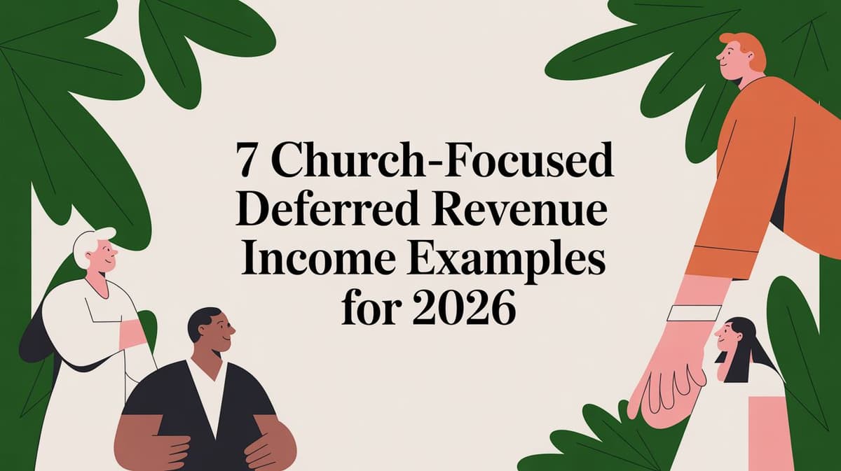 7 Church-Focused Deferred Revenue Income Examples for 2026