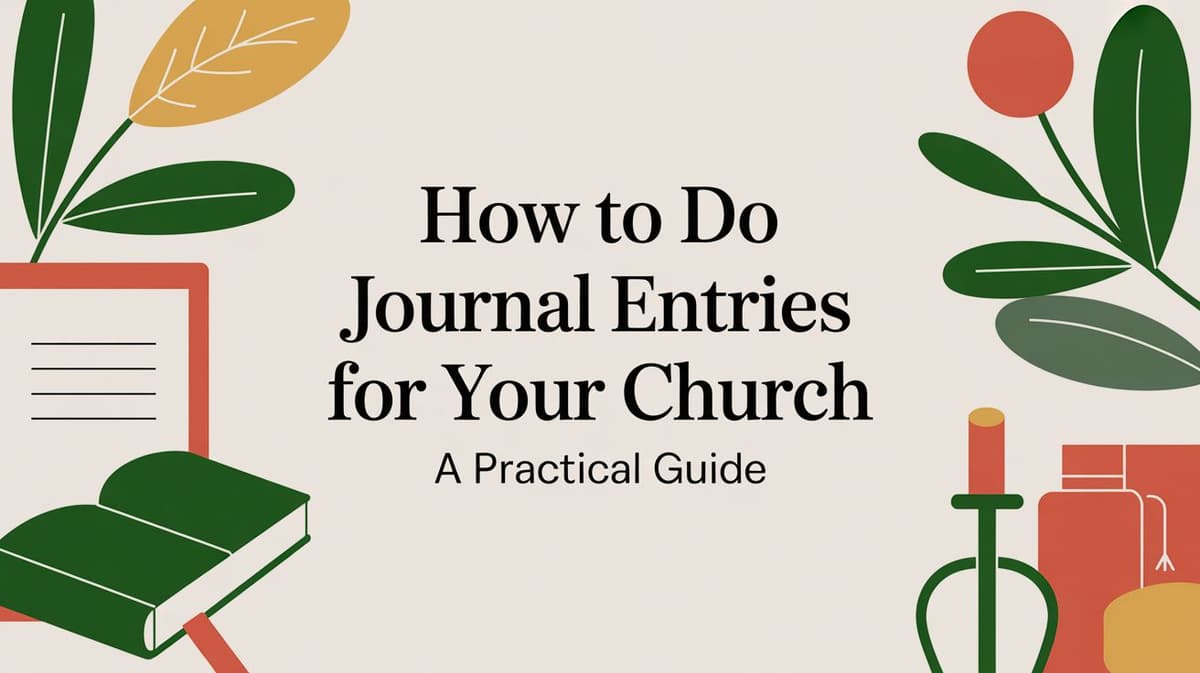 How to Do Journal Entries for Your Church A Practical Guide